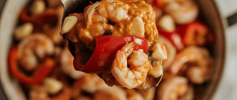 Garnelen mit Paprika-Knoblauch-Öl aus dem Airfryer – so sieht es fertig aus