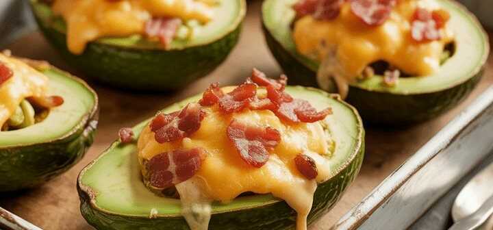 Gebackene Avocadospalten