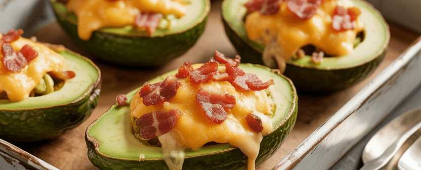 Gebackene Avocadospalten