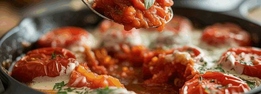 Gebackene Tomaten mit Kräutern aus der Heißluftfritteuse – so sieht es fertig aus