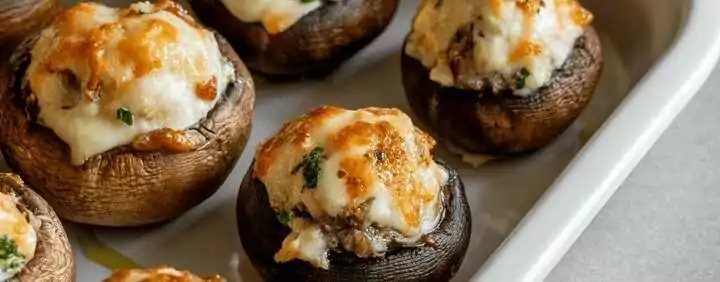 Gefüllte Champignons mit Frischkäse