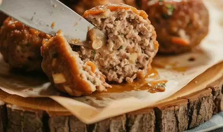 Gefüllte Frikadellen aus dem Airfryer