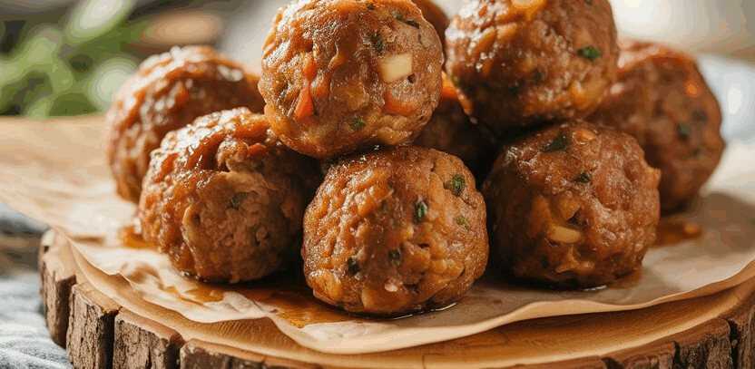 Gefüllte Frikadellen aus dem Airfryer – so sieht es fertig aus