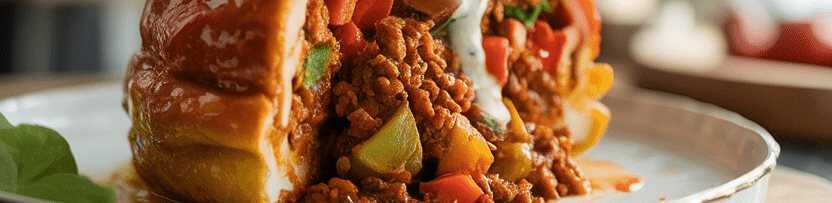 Gefüllte Hackfleisch-Paprika aus dem Airfryer – so sieht es fertig aus