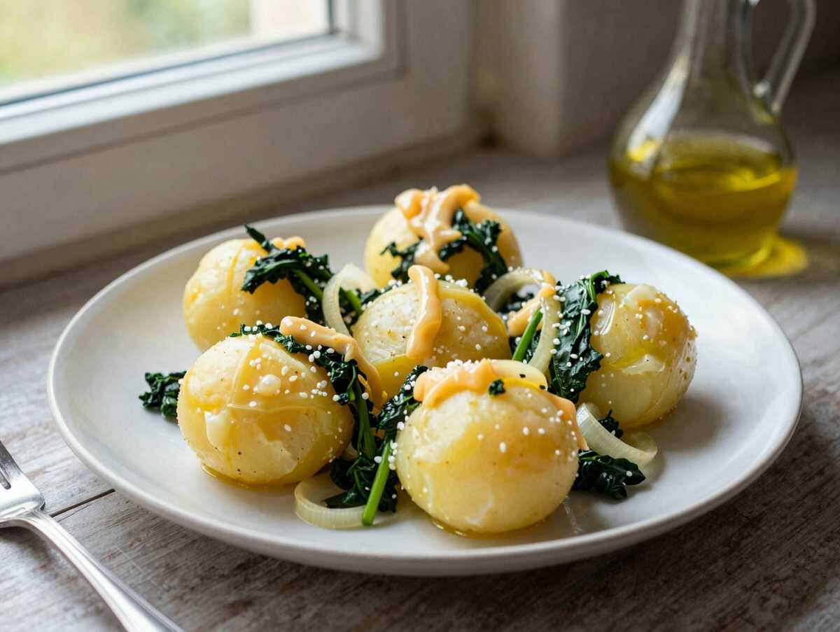 Gefüllte Kartoffeln mit Spinat und Käse: in 3 Schritten fertig – während der Zubereitung