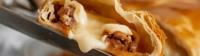 Gefüllte Teigtaschen aus der Heißluftfritteuse