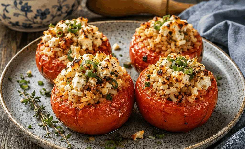 Gefüllte Tomaten mit Reis aus dem Airfryer – in nur 15 Minuten auf dem Tisch