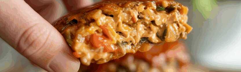 Gemüse-Burger Patties aus der Heißluftfritteuse – so sieht es fertig aus