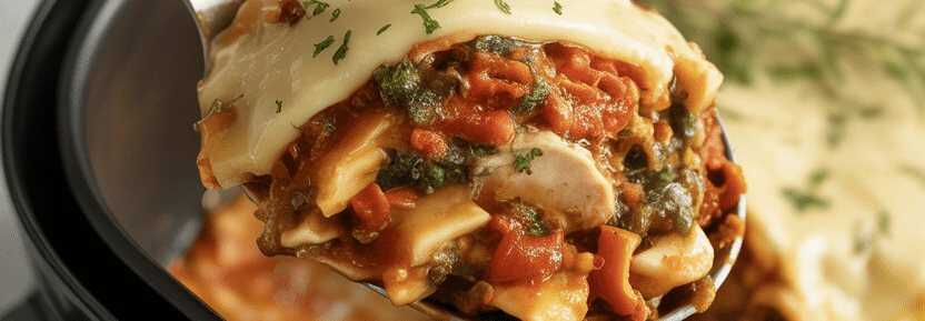 Gemüse-Moussaka portionsweise im Airfryer