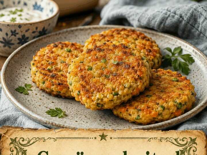 Gemüseschnitzel für Kinder aus dem Airfryer – Kinder lieben dieses Rezept