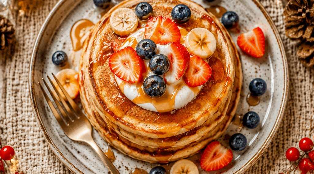 Genieße köstliche Proteinpancakes, die deinen Tag verändern! – so sieht es fertig aus
