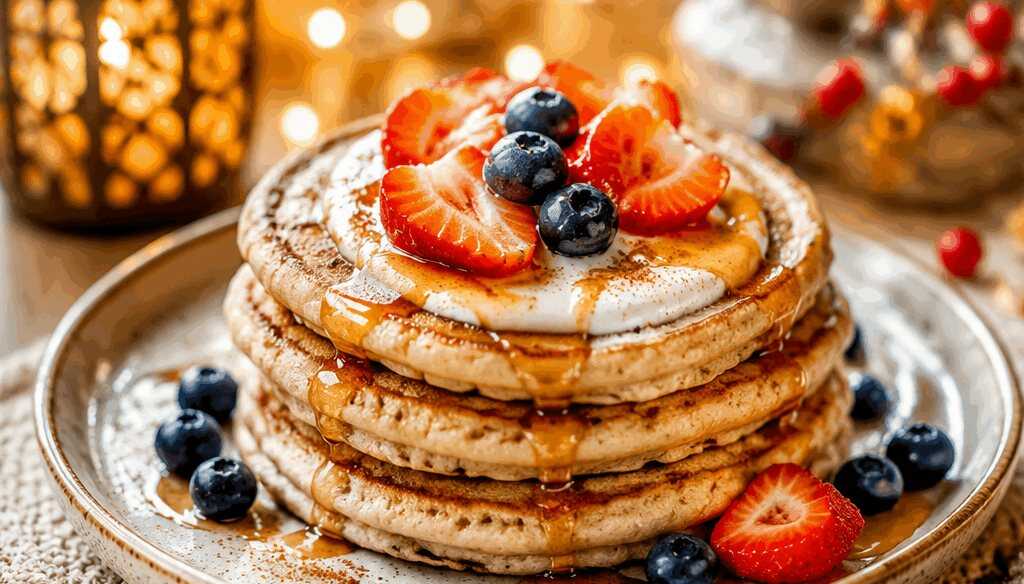Genieße köstliche Proteinpancakes