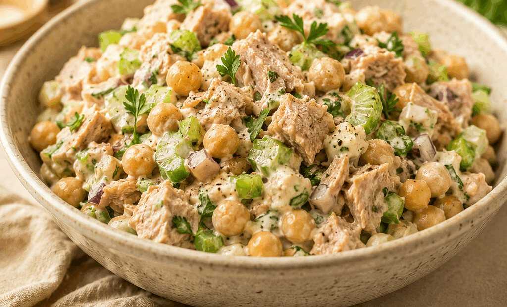Gesunde Thunfisch-Kichererbsen-Salat: Schnell & Lecker für Eilige!