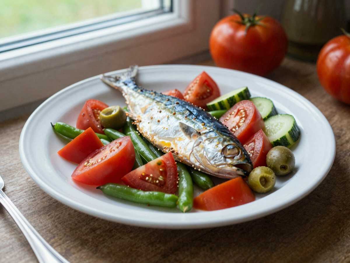 Gesunde und Leckere Fettabbau-Rezepte: Entdecke den Zauber des Mittelmeer-Salats! – während der Zubereitung
