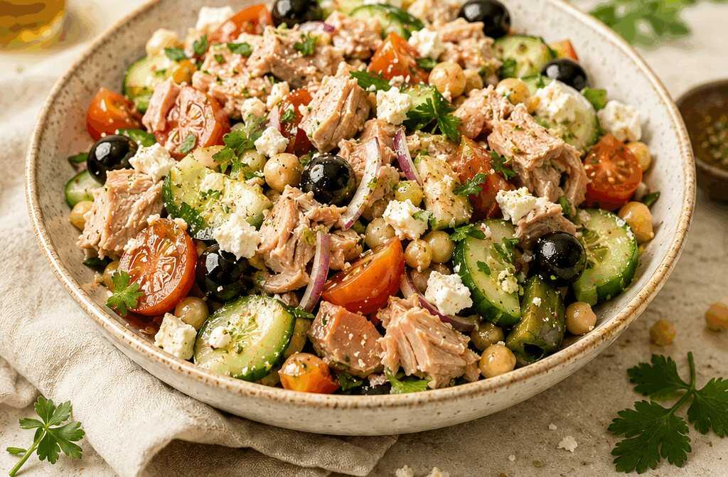 Gesunde und Leckere Fettabbau-Rezepte: Entdecke den Zauber des Mittelmeer-Salats!
