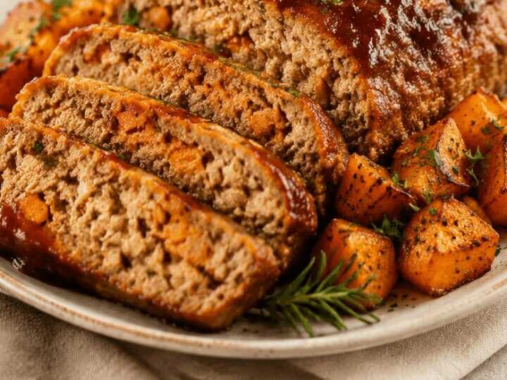 Gesundes Wohlfühlen: Verführerischer Süßkartoffel-Puten-Hackbraten!