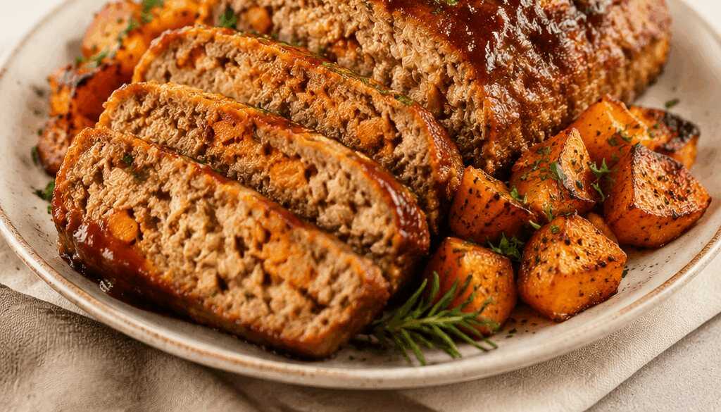 Gesundes Wohlfühlen: Verführerischer Süßkartoffel-Puten-Hackbraten!