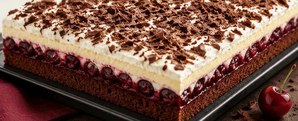Glutenfreier Schwarzwälder Blechkuchen
