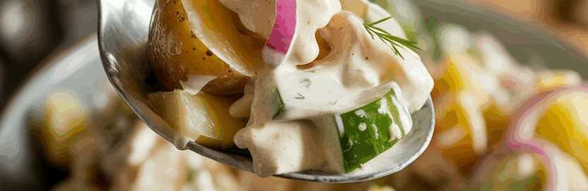 Griechischer Kartoffelsalat den ich 2x in Woche bereite – so sieht es fertig aus