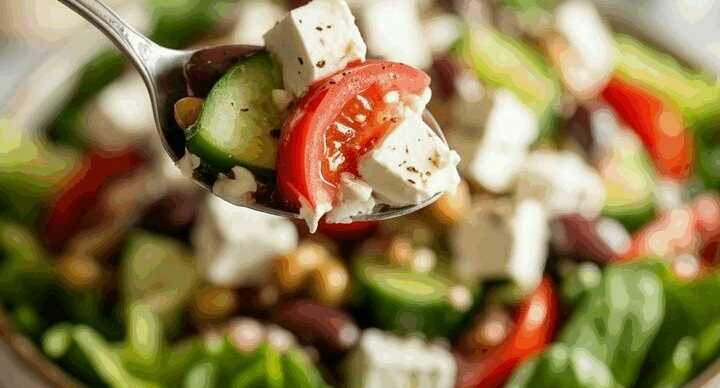 Griechischer Salat mit Feta