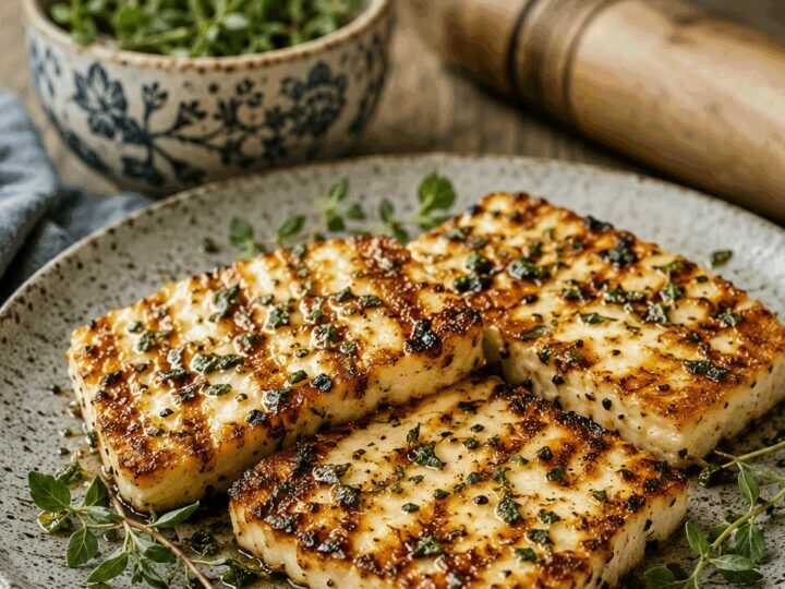 Grillkäse mit Kräutern aus dem Airfryer – schnell, einfach, unfassbar gut