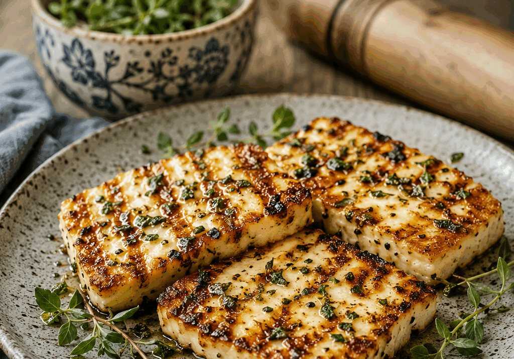 Grillkäse mit Kräutern aus dem Airfryer – schnell, einfach, unfassbar gut
