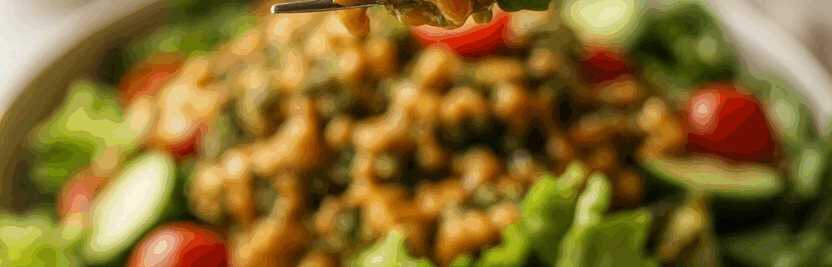 Grüner Salat mit Essig-Öl-Dressing nach Oma-Art – so sieht es fertig aus