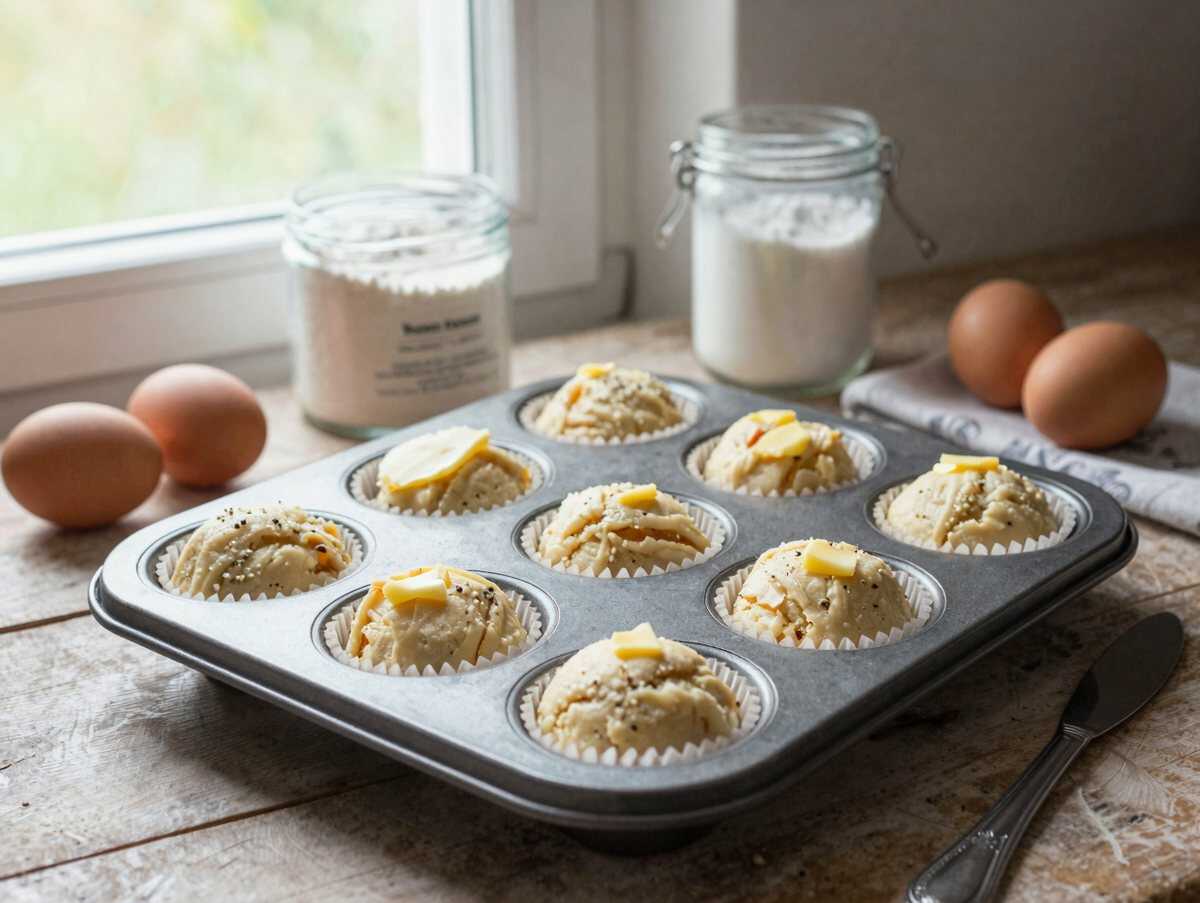 Grundrezept für die leckersten Muffins aller Zeiten! – während der Zubereitung