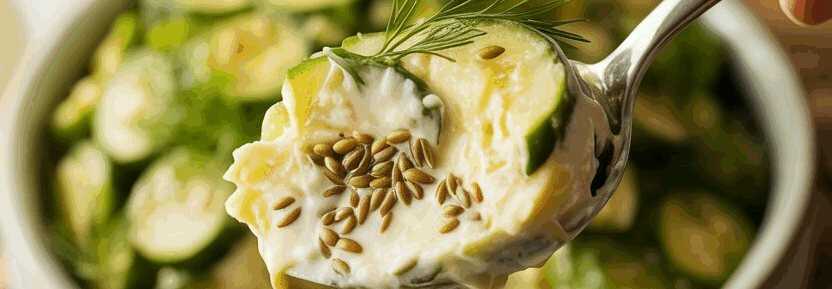 Gurkensalat mit Kümmel und Dill – so sieht es fertig aus