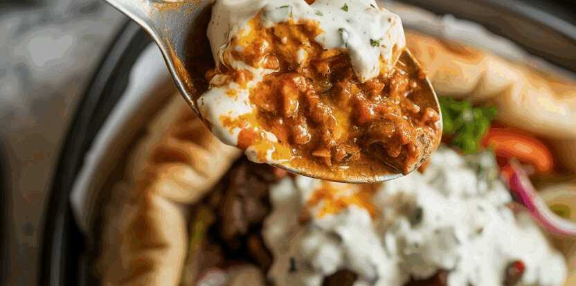 Gyros aus dem Ofen in Metaxasauce, superschnell fertig!