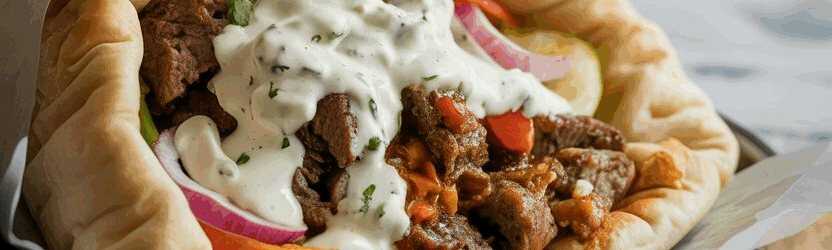 Gyros aus dem Ofen in Metaxasauce, superschnell fertig! – so sieht es fertig aus