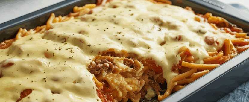 Gyrosauflauf mit Knoblauch und 2 Becher Sauce Hollandaise