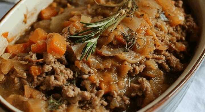 Hackbraten mit Überraschung, Sie brauchen 800g Hackfleisch!