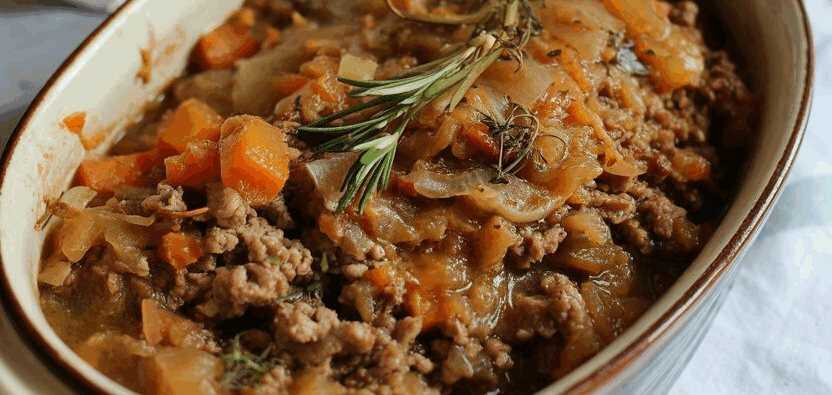 Hackbraten mit Überraschung, Sie brauchen 800g Hackfleisch!