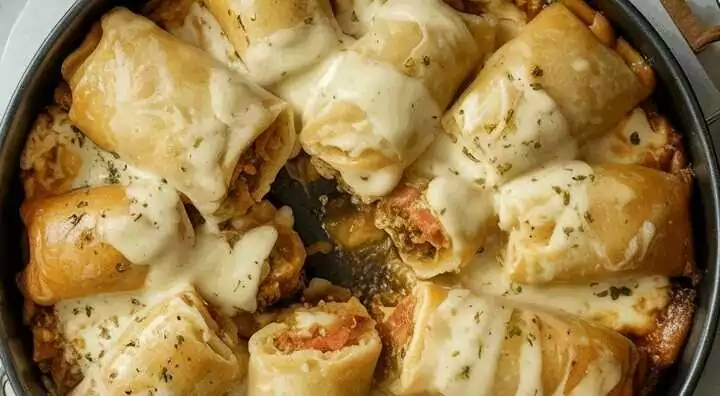 Hackfleisch-Taschen gefüllt aus dem Airfryer