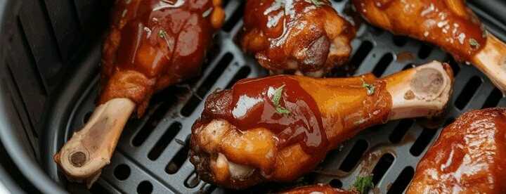 Hähnchen Drumsticks mit BBQ-Gewürz aus dem Airfryer