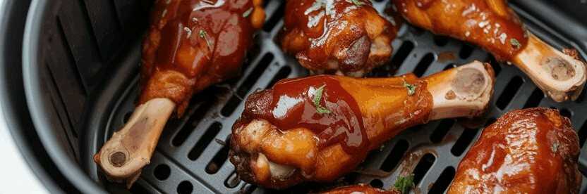 Hähnchen Drumsticks mit BBQ-Gewürz aus dem Airfryer