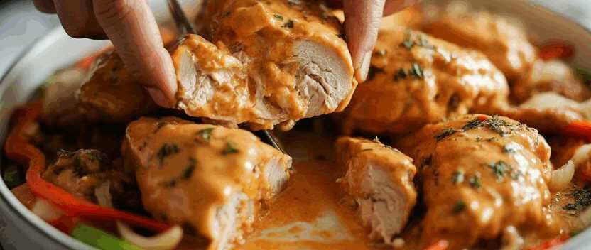 Hähnchen mit Cajun-Gewürzen aus der Heißluftfritteuse – so sieht es fertig aus