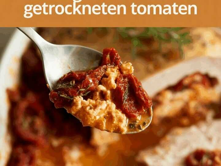 Hähnchenbrust gefüllt mit getrockneten Tomaten