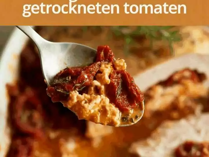 Hähnchenbrust gefüllt mit getrockneten Tomaten