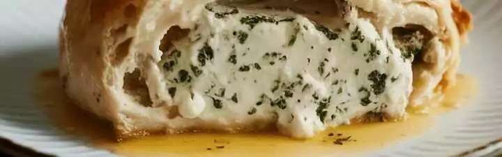 Hähnchenbrust mit Kräuter-Frischkäse gefüllt