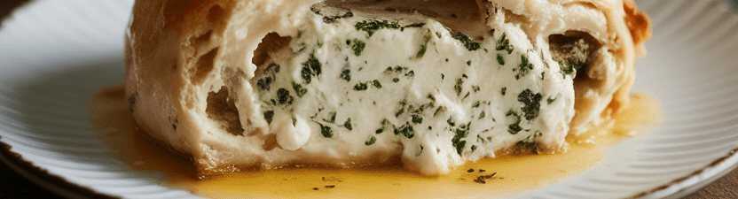 Hähnchenbrust mit Kräuter-Frischkäse gefüllt