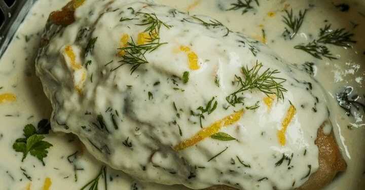 Hähnchenfilet mit Kräuterjoghurt aus der Heißluftfritteuse