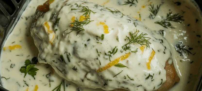 Hähnchenfilet mit Kräuterjoghurt aus der Heißluftfritteuse