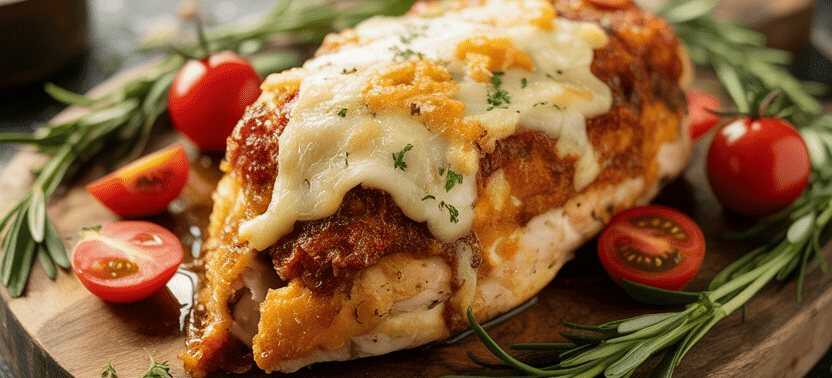 Hähnchenfilet mit Parmesan-Kruste im Airfryer