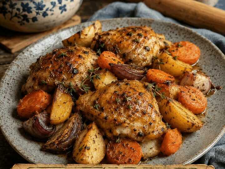 Hähnchen-Gemüse-Meal-Prep aus dem Airfryer: schmeckt nach Sonntag bei Oma