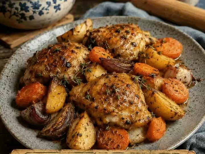 Hähnchen-Gemüse-Meal-Prep aus dem Airfryer: schmeckt nach Sonntag bei Oma