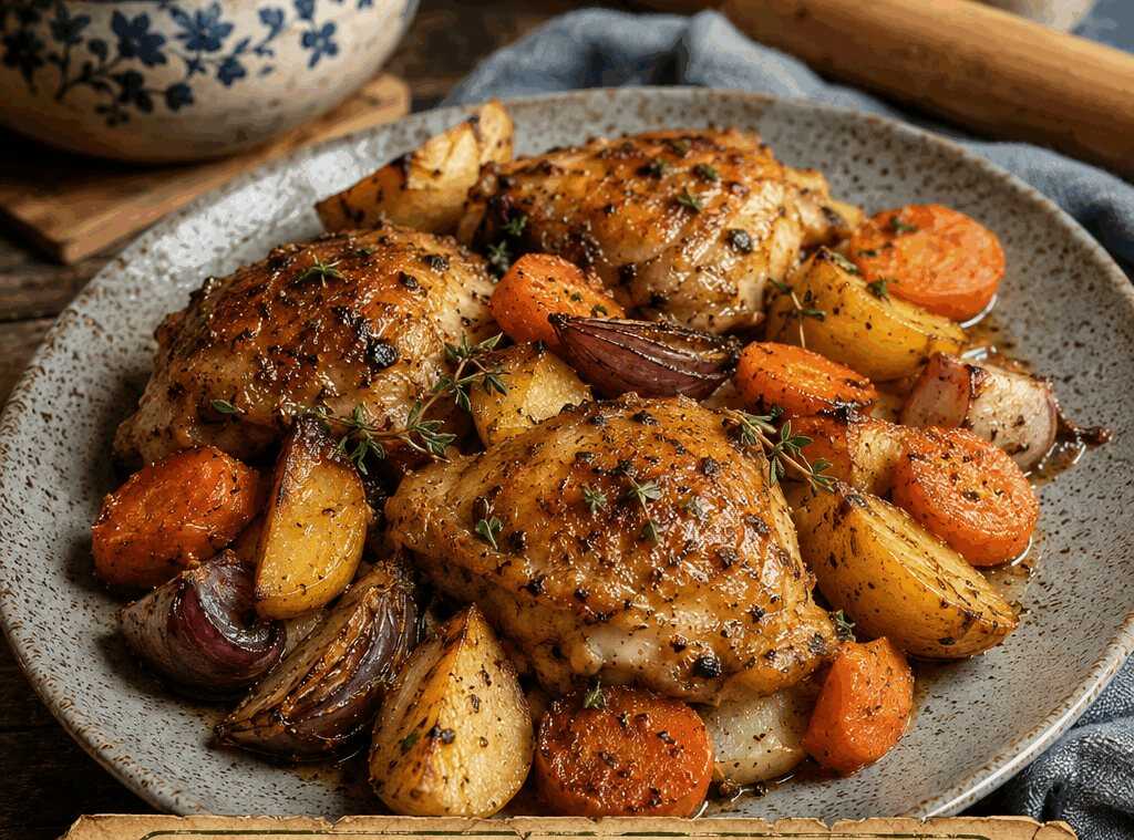 Hähnchen-Gemüse-Meal-Prep aus dem Airfryer