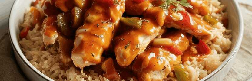 Hähnchenstreifen süß-sauer aus dem Airfryer – so sieht es fertig aus