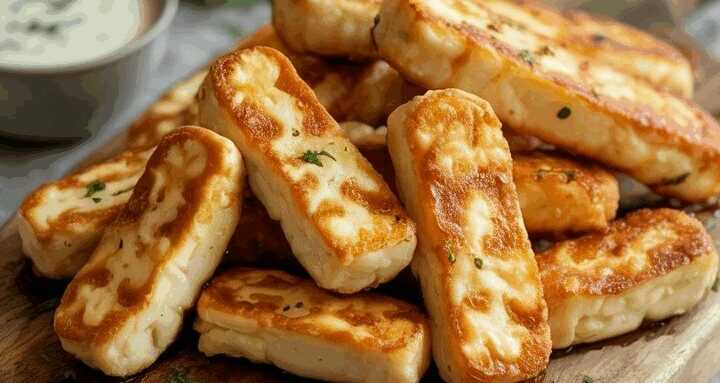 Halloumi-Sticks aus der Heißluftfritteuse